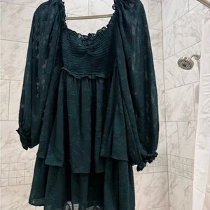 Dark Green Altard State Dress